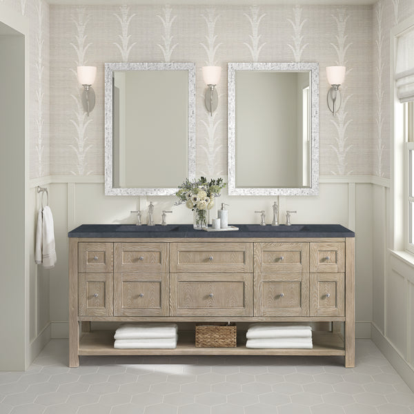 James Martin Breckenridge 72" Double Vanity w/ 3 CM Countertop