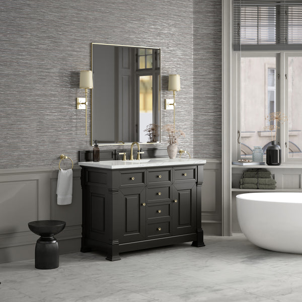 James Martin Brookfield 48" Single Vanity with 3 CM Countertop & FreePower Wireless Charger