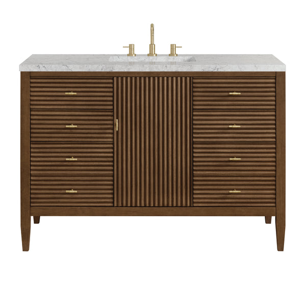 James Martin Myrrin 48" Single Vanity with 3 CM Countertop & FreePower Wireless Charger