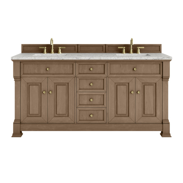 James Martin Brookfield 72" Double Vanity with 3 CM Countertop & FreePower Wireless Charger
