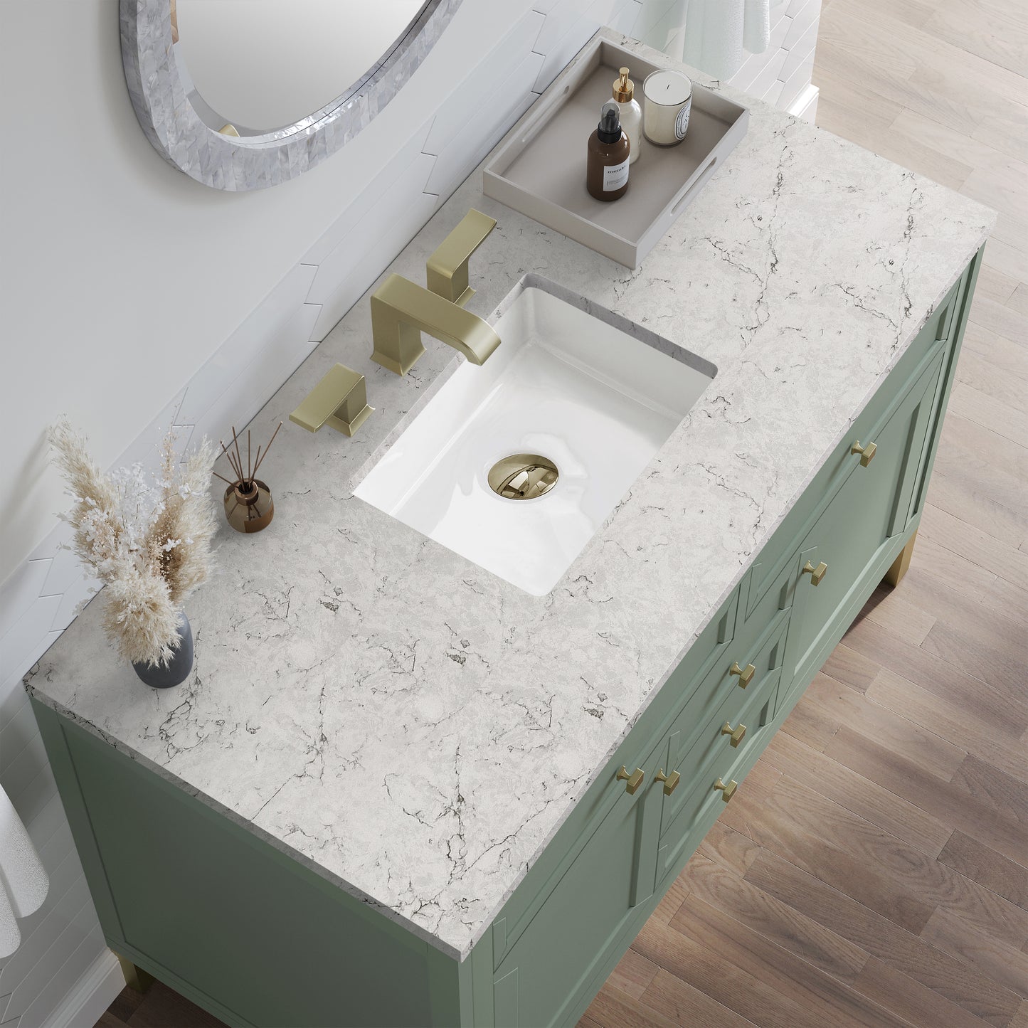 James Martin Chicago 48" Single Vanity with 3 CM Countertop