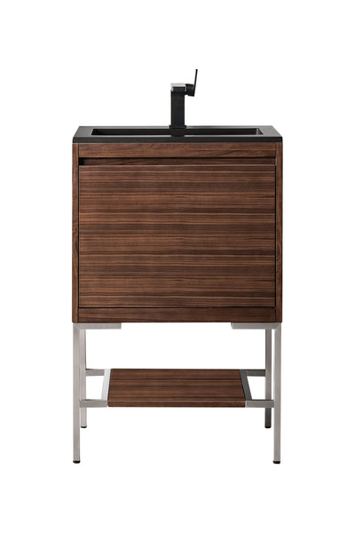 James Martin Mantova 23.6" Single Vanity With Stand and Composite Stone Top - Luxe Bathroom Vanities