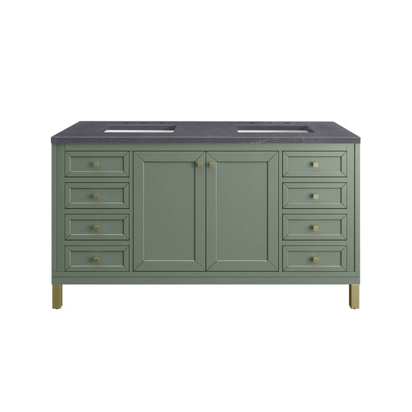 James Martin Chicago 60" Double Vanity with 3 CM Countertop