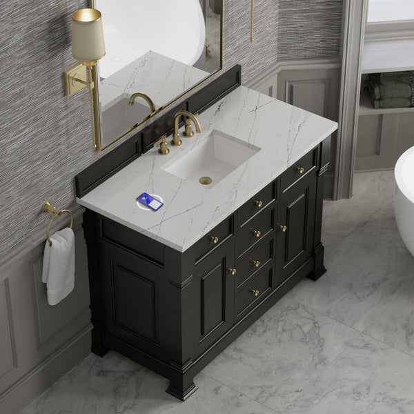 James Martin Brookfield 48" Single Vanity with 3 CM Countertop & FreePower Wireless Charger