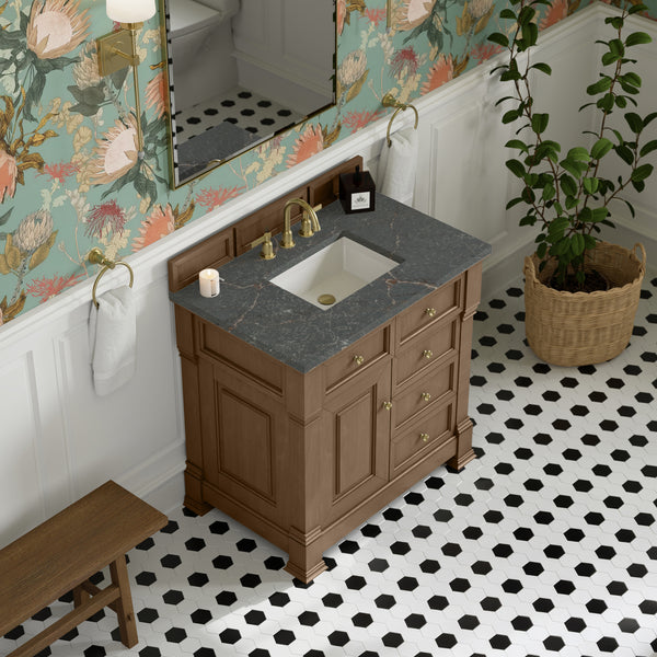 James Martin Brookfield 36" Single Vanity with 3 CM Countertop - Luxe Bathroom Vanities
