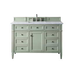 James Martin Brittany 48" Single Vanity with 3 CM Countertop & FreePower Wireless Charger