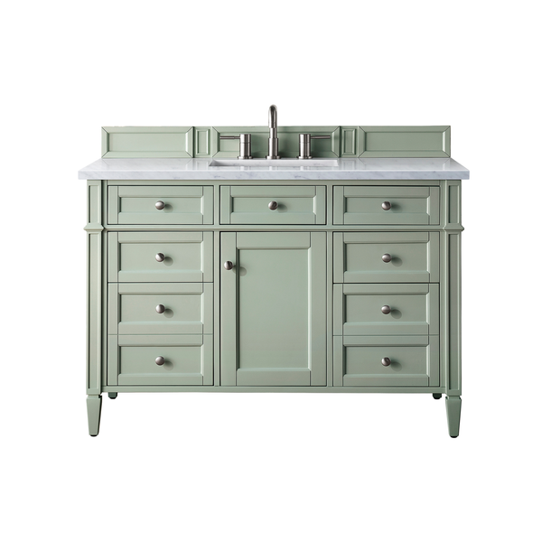 James Martin Brittany 48" Single Vanity with 3 CM Countertop & FreePower Wireless Charger