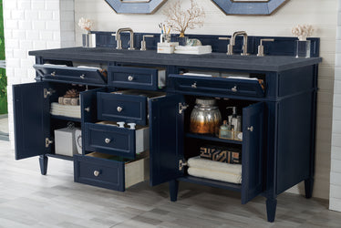James Martin Brittany 72" Double Vanity with 3 CM Countertop