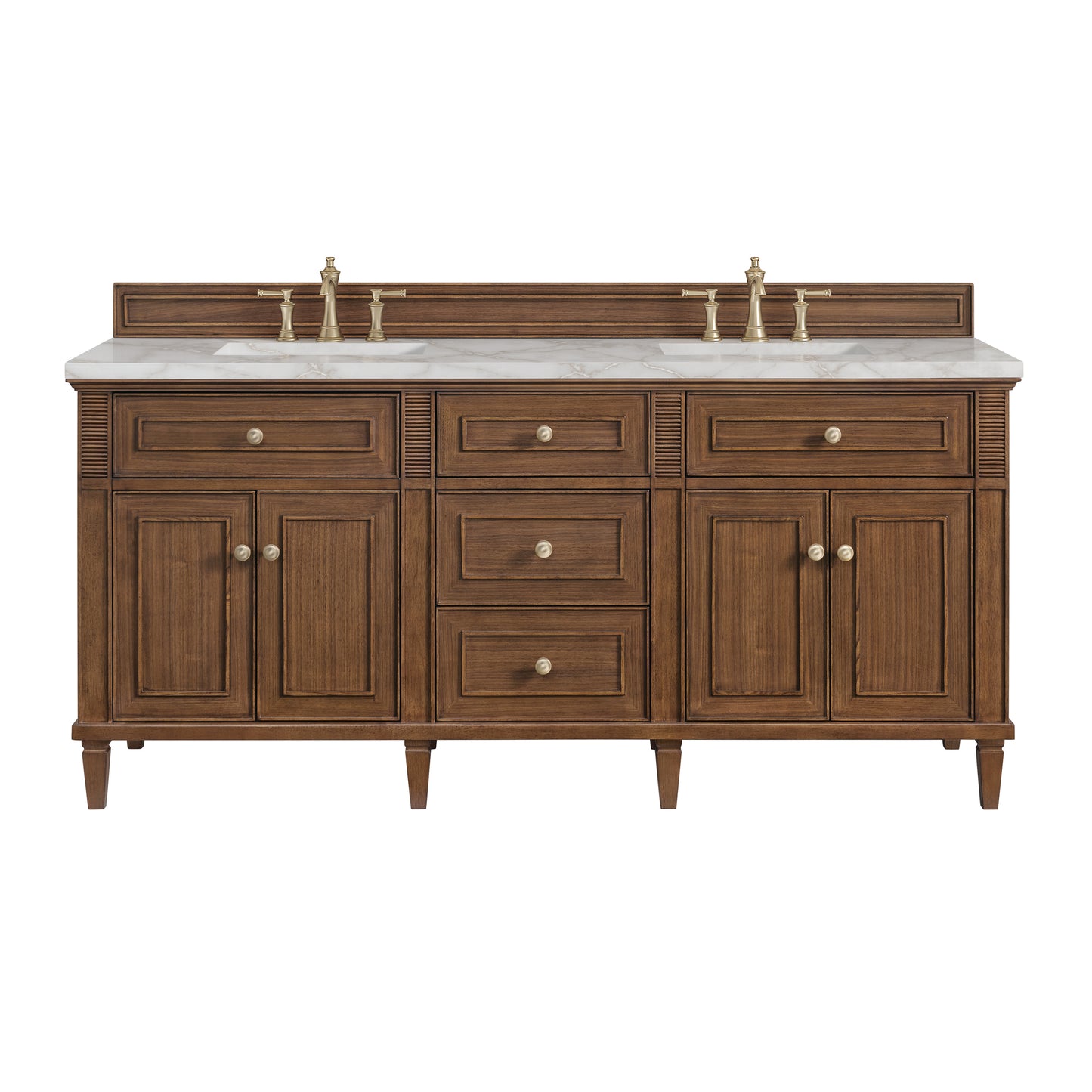 James Martin Lorelai 72" Double Vanity with 3 CM Countertop & FreePower Wireless Charger