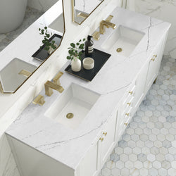 James Martin Chicago 72" Double Vanity with 3 CM Countertop