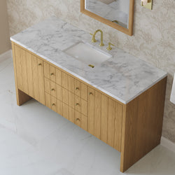 James Martin Hudson 60" Single Vanity with 3 CM Countertop