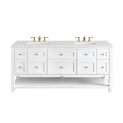 James Martin Breckenridge 72" Double Vanity w/ 3 CM Countertop