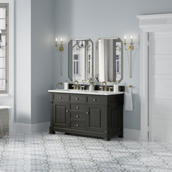 James Martin Brookfield 60" Double Vanity with 3 CM Countertop & FreePower Wireless Charger