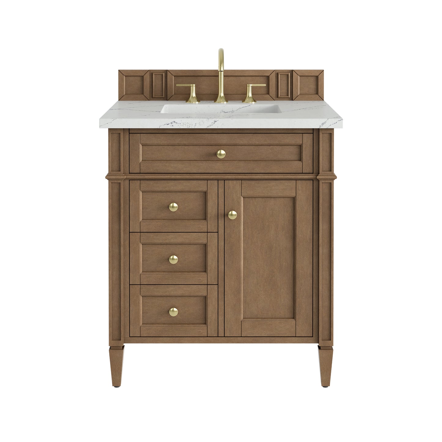 James Martin Brittany 30" Single Vanity with 3 CM Countertop