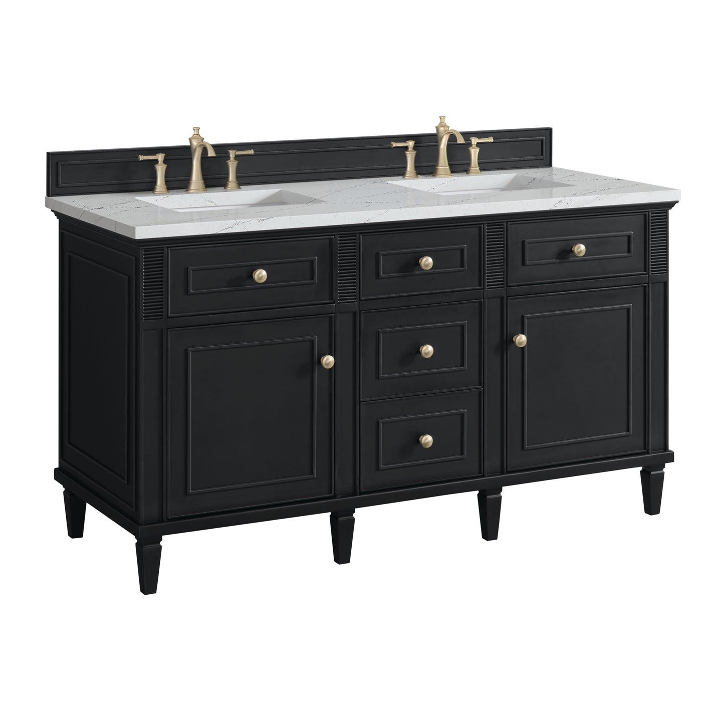 James Martin Lorelai 60" Double Vanity with 3 CM Countertop & FreePower Wireless Charger