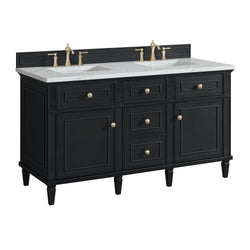 James Martin Lorelai 60" Double Vanity with 3 CM Countertop & FreePower Wireless Charger