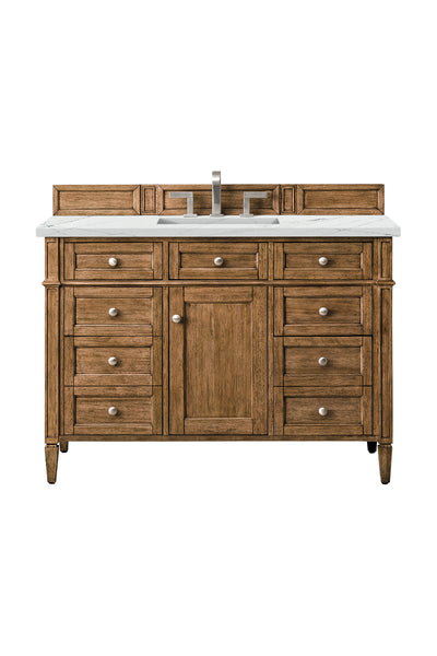 James Martin Brittany 48" Single Vanity with 3 CM Countertop & FreePower Wireless Charger