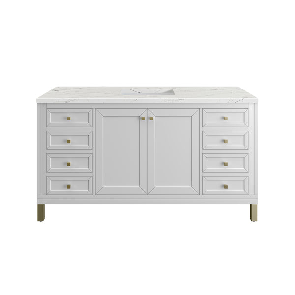 James Martin Chicago 60" Single Vanity with 3 CM Countertop