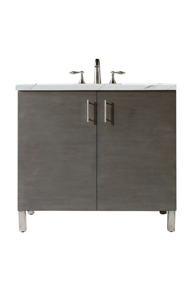 James Martin Metropolitan 36" Single Vanity with 3 CM Top - Luxe Bathroom Vanities