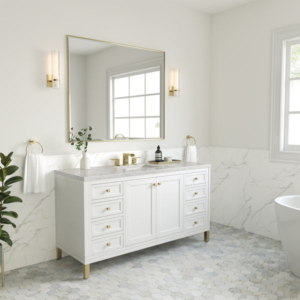 James Martin Chicago 60" Single Vanity with 3 CM Countertop