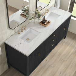 James Martin Myrrin 72" Double Vanity with 3 CM Countertop
