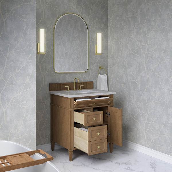 James Martin Brittany 30" Single Vanity with 3 CM Countertop