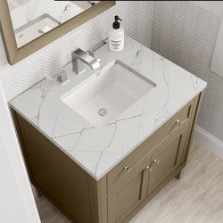 James Martin Chicago 30" Single Vanity with 3 CM Countertop