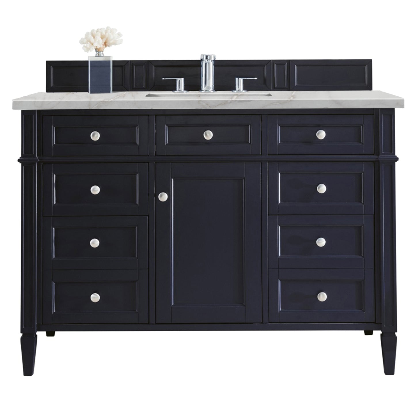 James Martin Brittany 48" Single Vanity with 3 CM Countertop & FreePower Wireless Charger