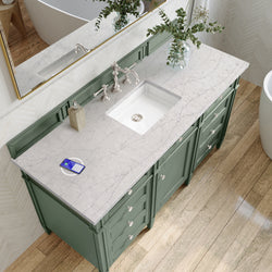 James Martin Brittany 60" Single Vanity with 3 CM Countertop & FreePower Wireless Charger