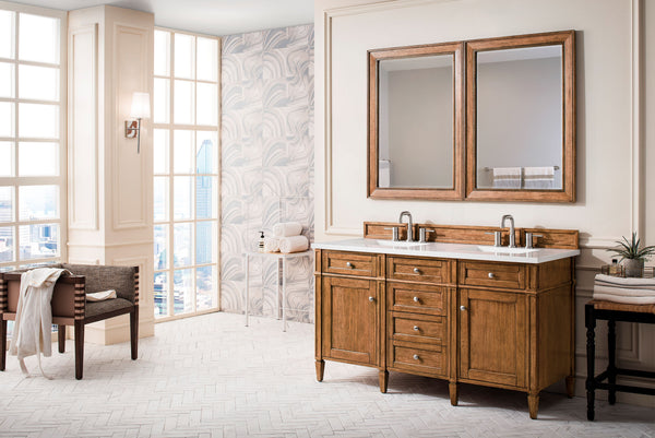 James Martin Brittany 60" Double Vanity with 3 CM Countertop