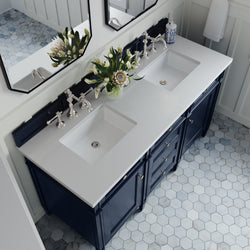 James Martin Brittany 60" Double Vanity with 3 CM Countertop