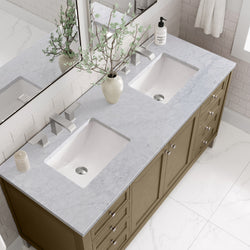 James Martin Chicago 60" Double Vanity with 3 CM Countertop