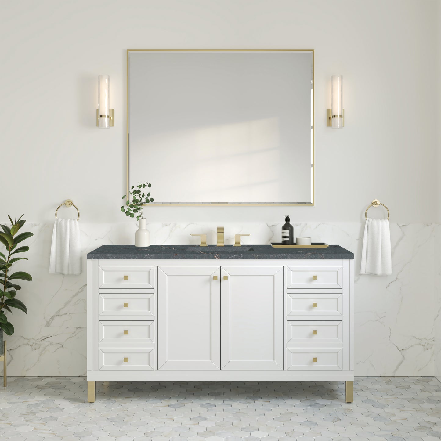 James Martin Chicago 60" Single Vanity with 3 CM Countertop