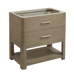 James Martin Lucian 36" Single Vanity, Pebble Oak - Luxe Bathroom Vanities