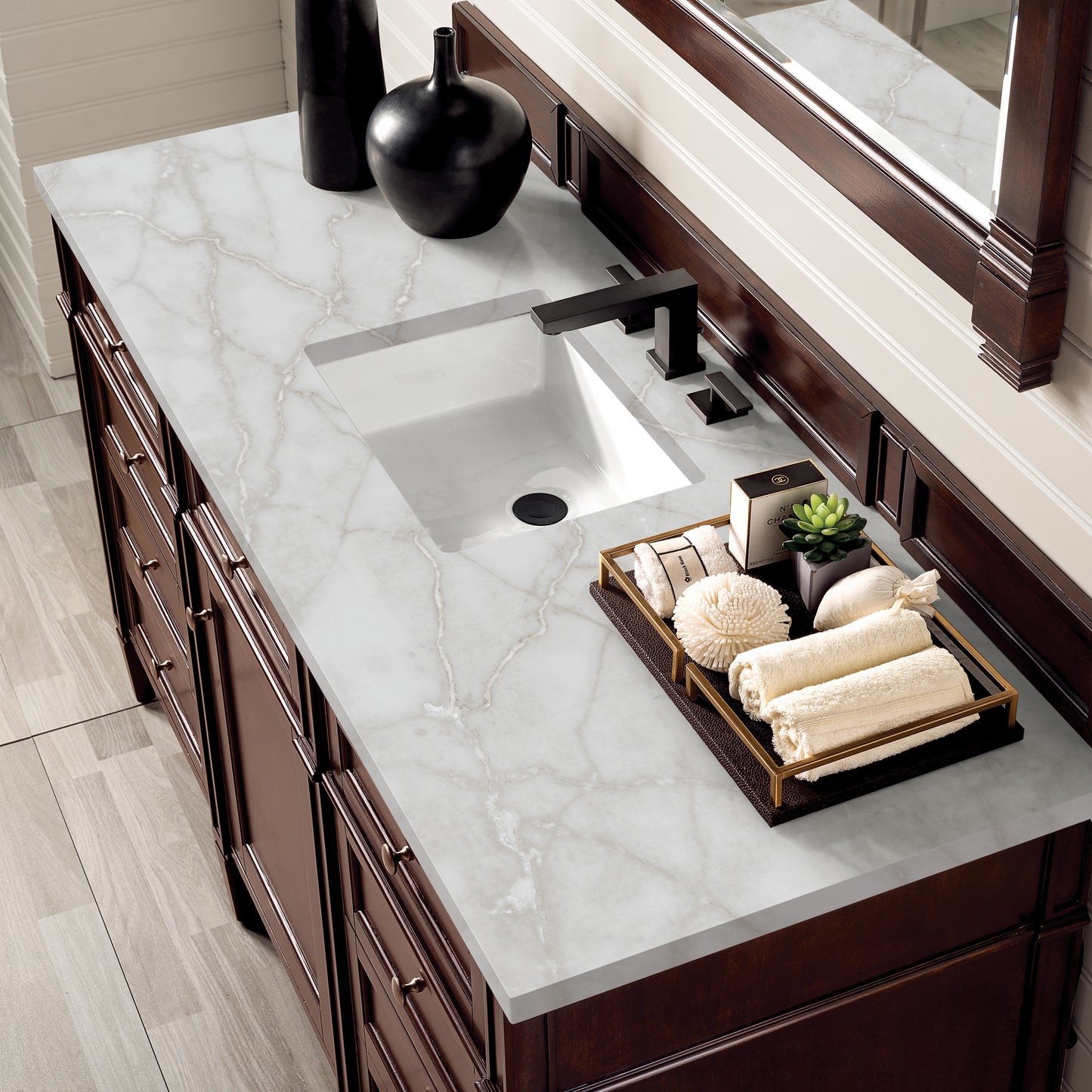 James Martin Brittany 60" Single Vanity with 3 CM Countertop