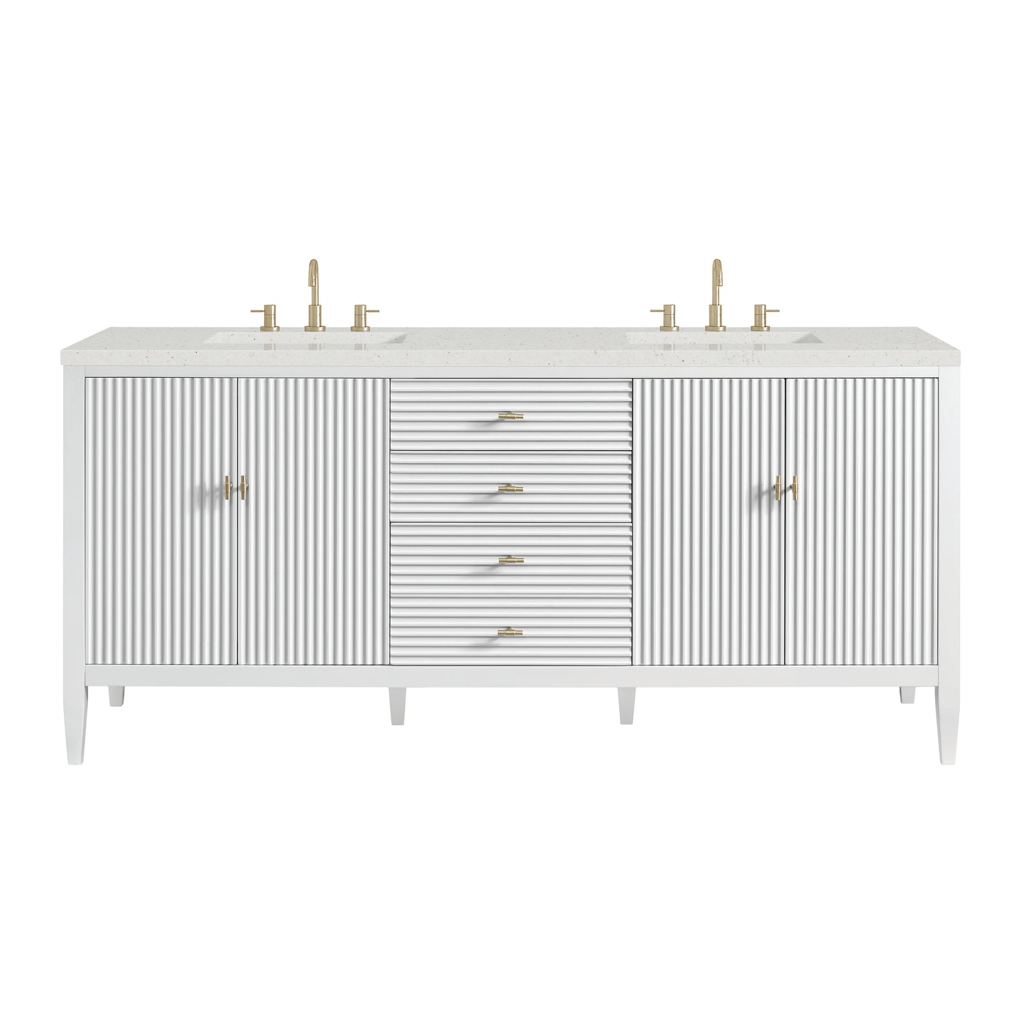 James Martin Myrrin 72" Double Vanity with 3 CM Countertop