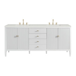 James Martin Myrrin 72" Double Vanity with 3 CM Countertop