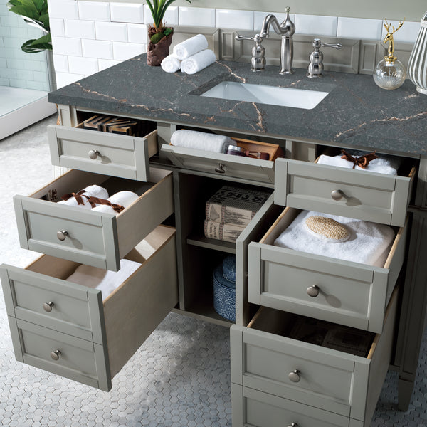 James Martin Brittany 48" Single Vanity with 3 CM Countertop & FreePower Wireless Charger