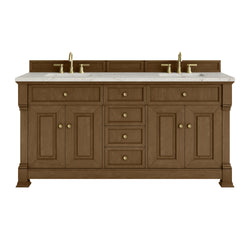 James Martin Brookfield 72" Double Vanity with 3 CM Countertop & FreePower Wireless Charger
