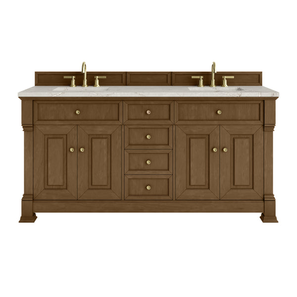 James Martin Brookfield 72" Double Vanity with 3 CM Countertop & FreePower Wireless Charger