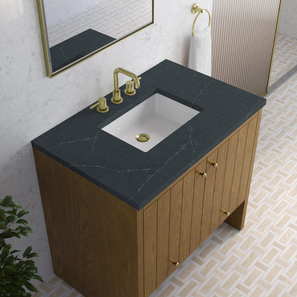 James Martin Hudson 36" Single Vanity with 3 CM Countertop