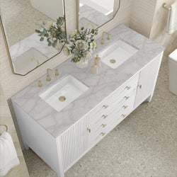 James Martin Myrrin 60" Double Vanity with 3 CM Countertop