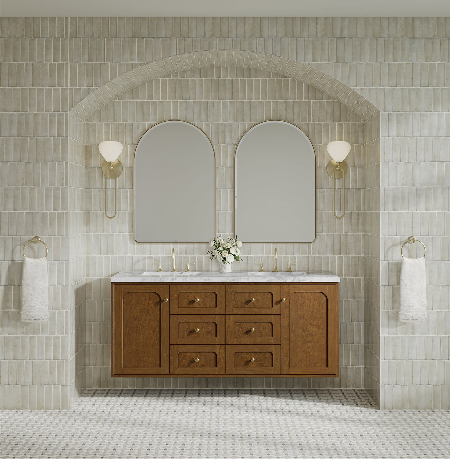 James Martin Laurent 60" Double Vanity with 3 CM Countertop