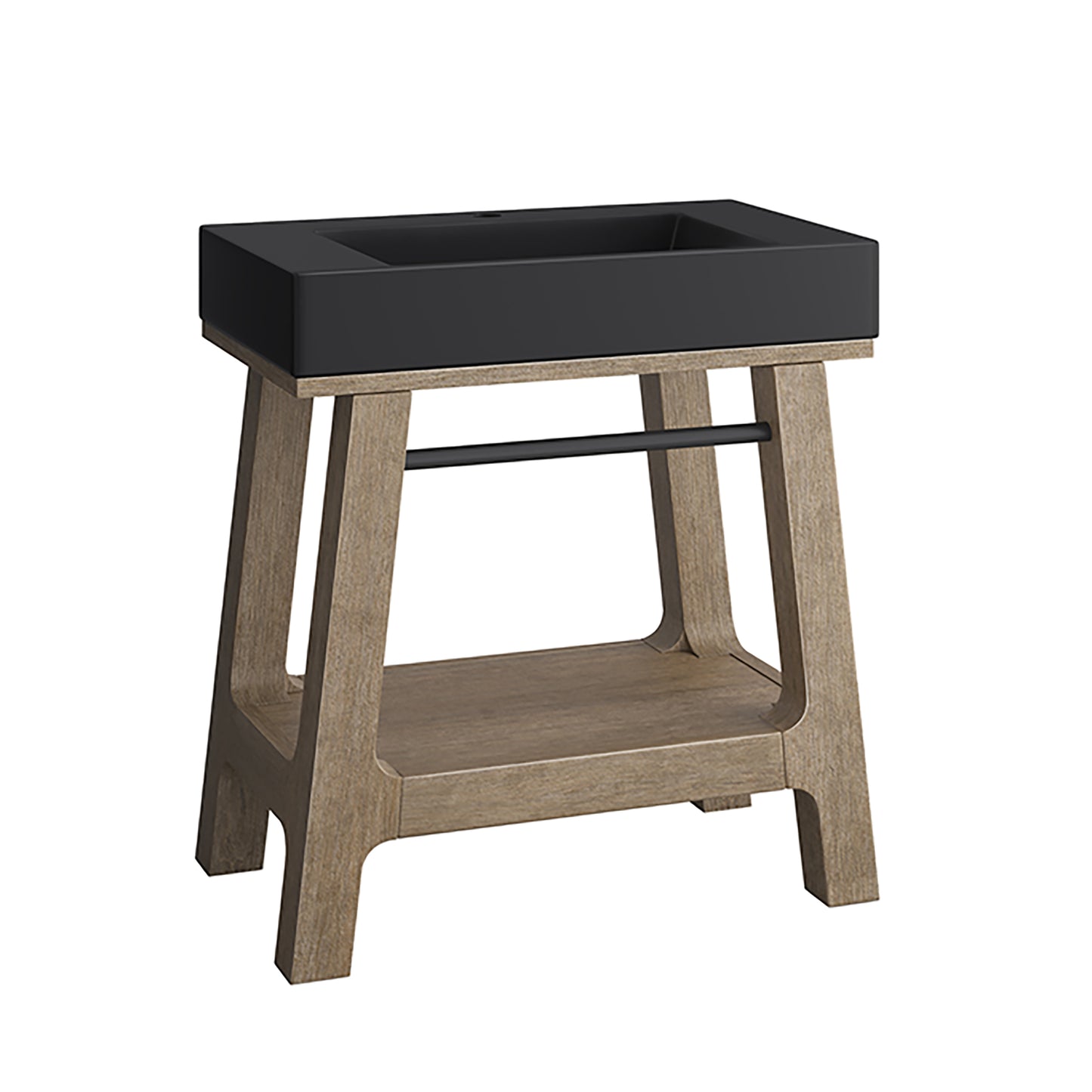 James Martin Auburn 31.5" Sink Console in Weathered Timber - Luxe Bathroom Vanities