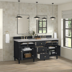 James Martin Lorelai 72" Double Vanity with 3 CM Countertop & FreePower Wireless Charger