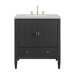 James Martin Myrrin 30" Single Vanity with 3 CM Countertop