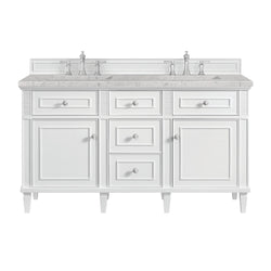 James Martin Lorelai 60" Double Vanity with 3 CM Countertop & FreePower Wireless Charger
