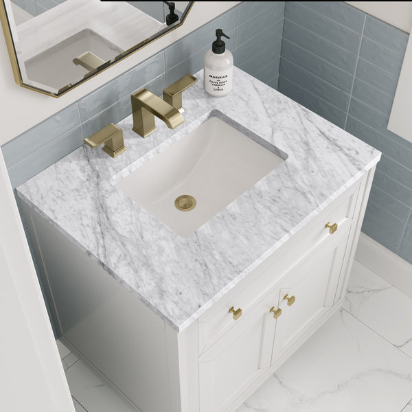 James Martin Chicago 30" Single Vanity with 3 CM Countertop