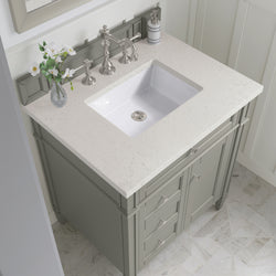 James Martin Brittany 30" Single Vanity with 3 CM Countertop