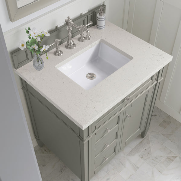 James Martin Brittany 30" Single Vanity with 3 CM Countertop